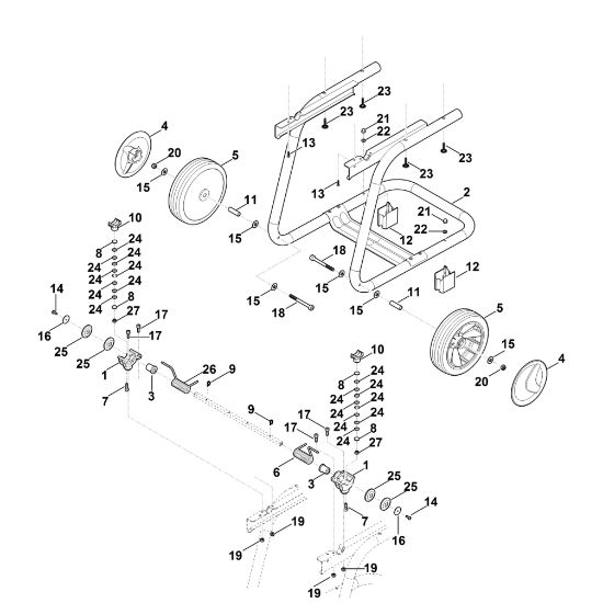 Imagem de B - Suporte da roda GHE 140.0 L