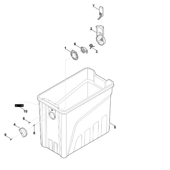 Imagem de E - Recipiente para material triturado GHE 140.0 L