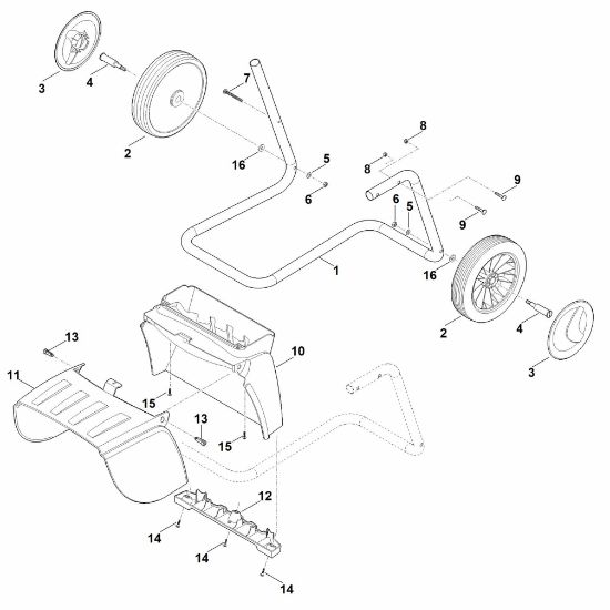 Imagem de D - Suporte da roda GH 370.1 S