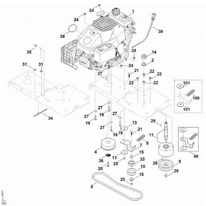 Imagem de C - Motor, accionamento GH 460.1 C