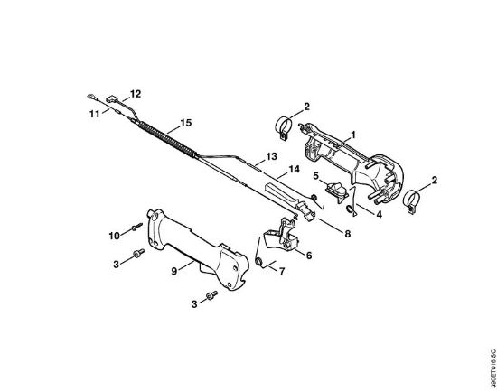 Máquina com rolo para varrer (KW) KW 85 Cabo da mão (24.2002) da marca Stihl