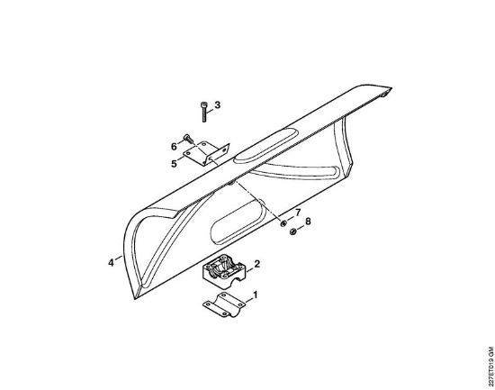Máquina com rolo para varrer (KW) KW 85 Protecção (03.2005) da marca Stihl