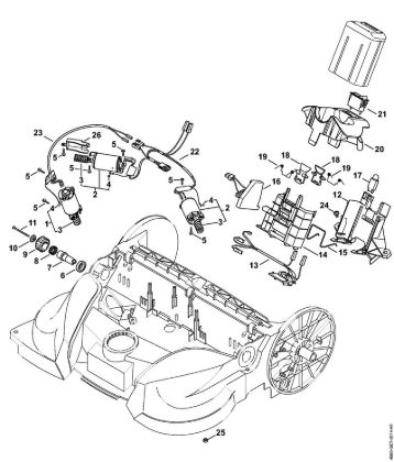 Vassouras a bateria (recarregável) (KGA) KGA 770 Motor eléctrico da marca Stihl