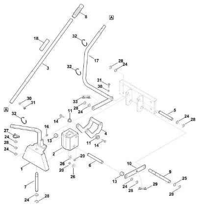 Imagem de C - Triangulo de acoplamento dianteiro - 2 AKD 500.2