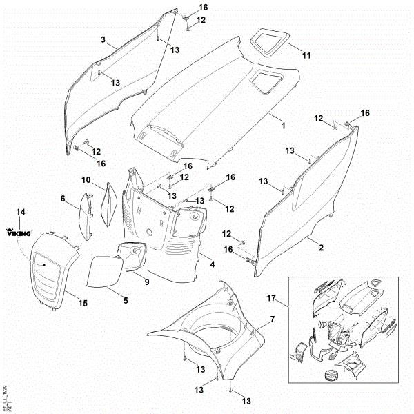 Imagem de E - Capota do motor MT 5097.0 Z