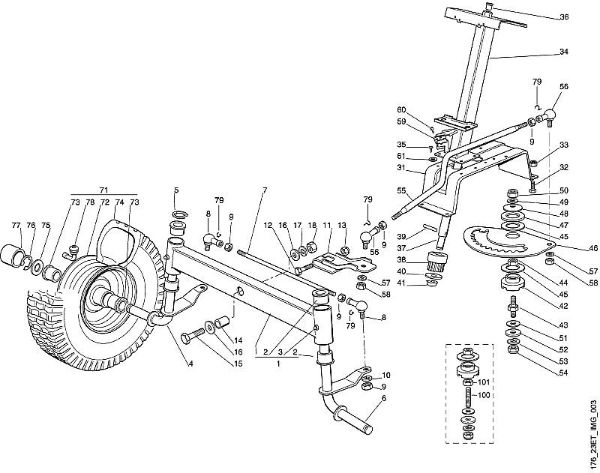 MT MT 580 C - Direcção da marca Viking