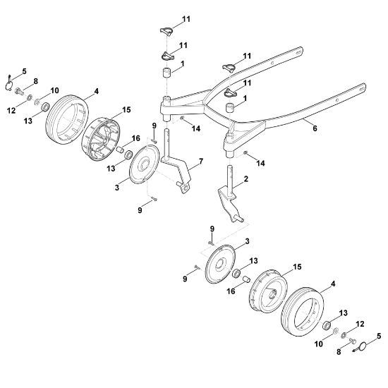 Imagem de A - Conjunto de 4 rodas ARS 600 ARS 600