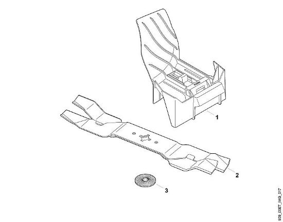 Acessórios Kit 448 A - Kit de mulching da marca Viking