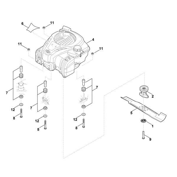 Imagem de D - Motor, lamina MB 448.1 PT