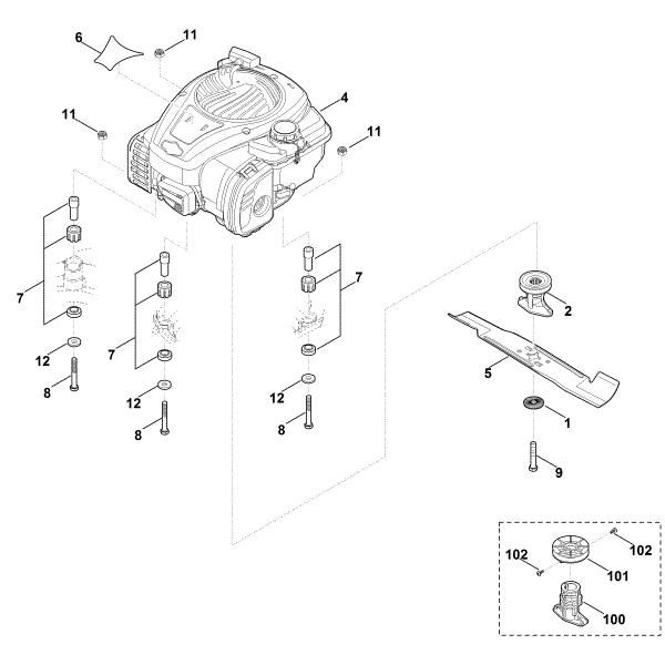 Imagem de D - Motor, lamina MB 448.1 T