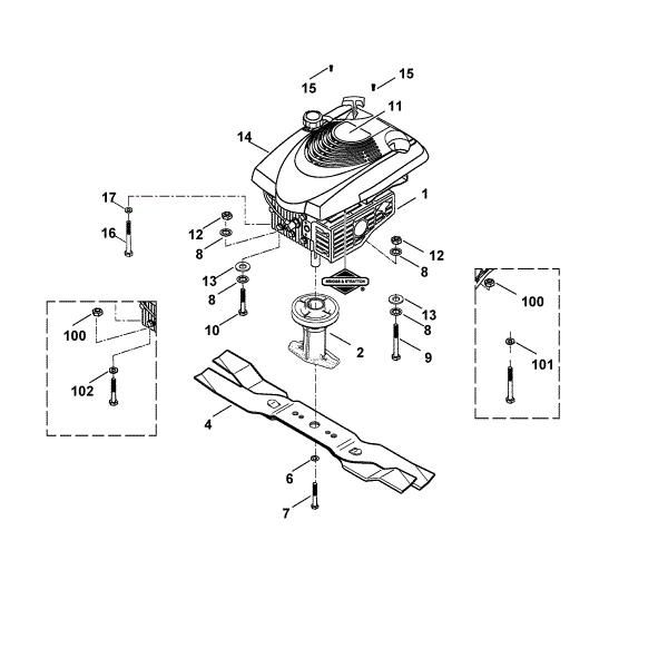 Imagem de D - Motor, lamina MB 505 MQ