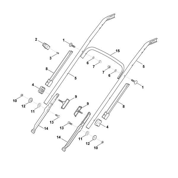 Imagem de C - Parte inferior do guiador MB 655.0 G, MB 655.0 GM MB 655.0 GM