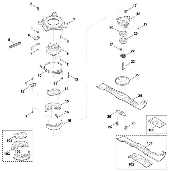 Imagem de I - Lamina, acoplamento da lamina MB 655.0 GS