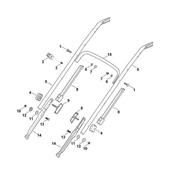 Imagem de B - Parte inferior do guiador MB 655.0 V