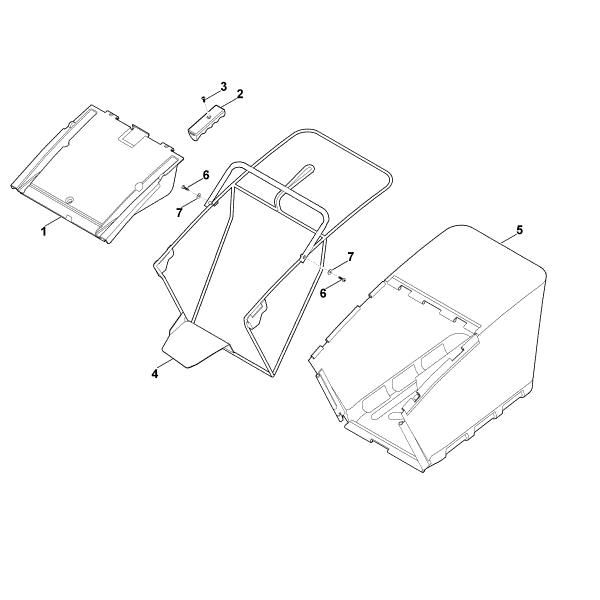 Imagem de I - Cesta de recolha de relva MB 750.0 GK