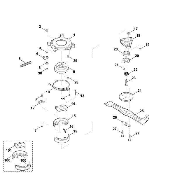 Imagem de I - Lamina, acoplamento da lamina MB 750.2 KS