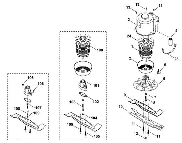 Imagem de D - Motor, lamina ME 400