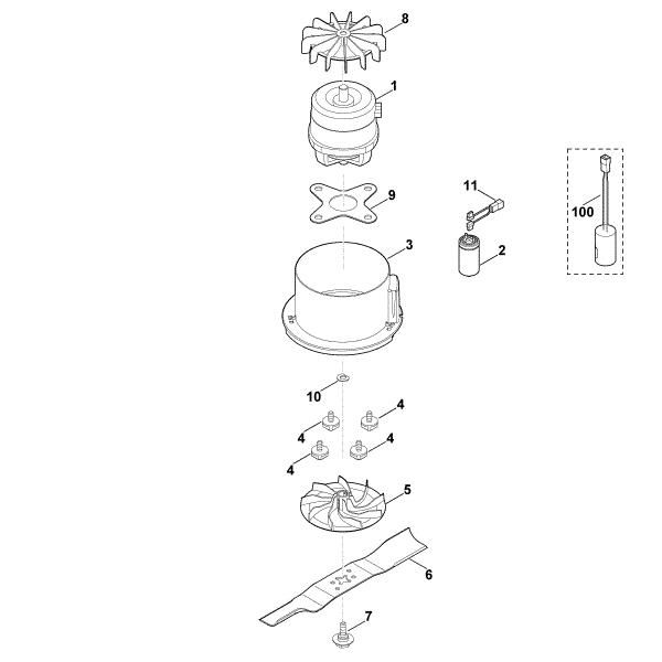 Imagem de D - Motor, lamina ME 443.0 C