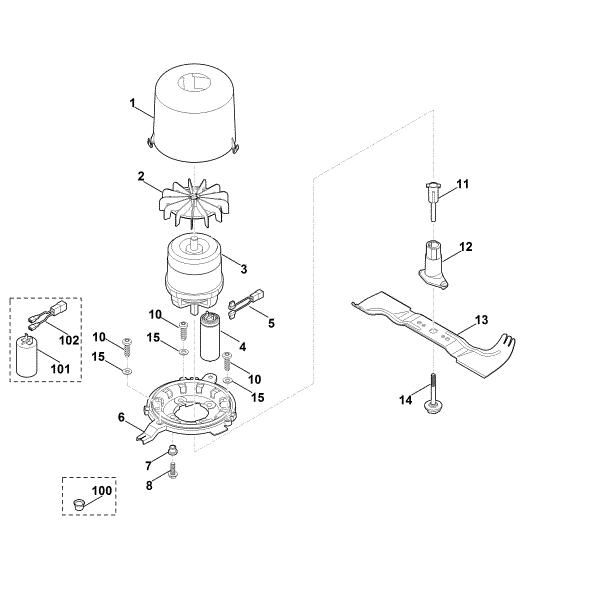 Imagem de F - Motor, lamina ME 545.0