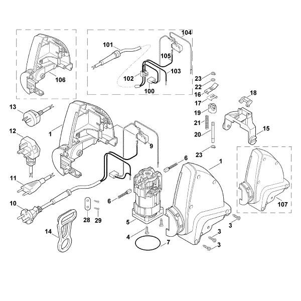 Imagem de A - Caixa, Motor eléctrico HE 600
