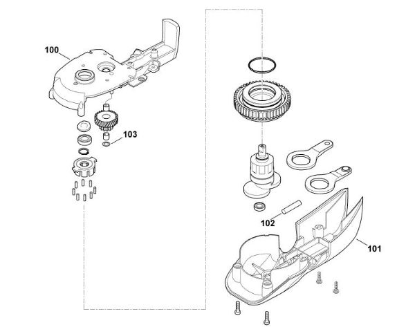 Imagem de B1 - Engrenagem redutora HE 815