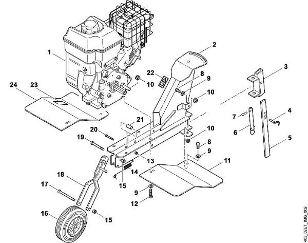 VH VH 500 B - Aparelho base, motor da marca Viking