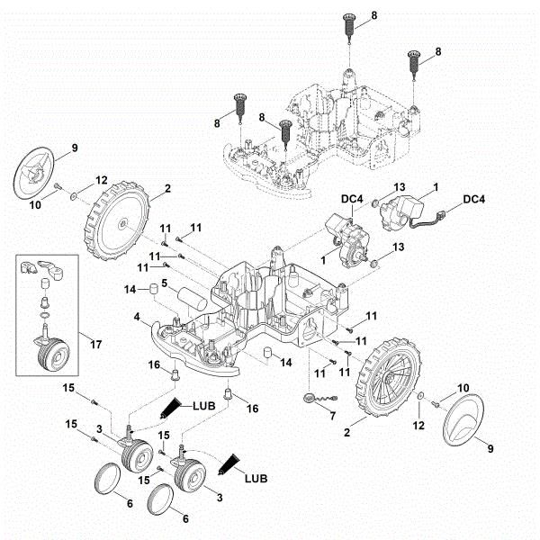 Imagem de C - Parte inferior do cárter, chassis MI 422.1