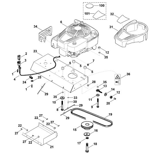 Imagem de B - Motor, accionamento GB 370.1 S