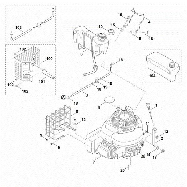 Imagem de C - Motor, depósito GB 460 C