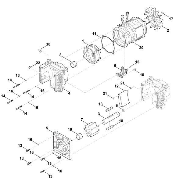 Imagem de E - Motor, mecanismo de corte GE 35.1 L