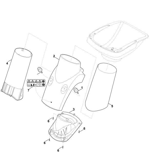 Imagem de B - Funil, parte inferior GE 355