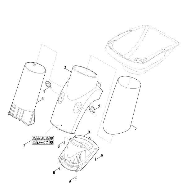 Imagem de B - Funil, parte inferior GE 375