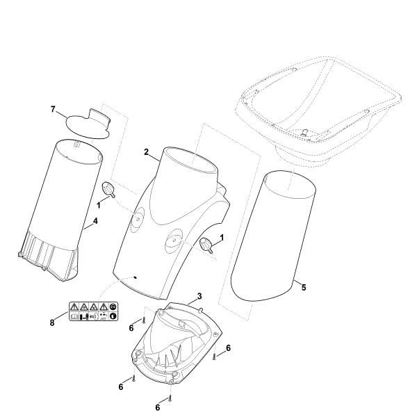 Imagem de B - Funil, parte inferior GE 375.1