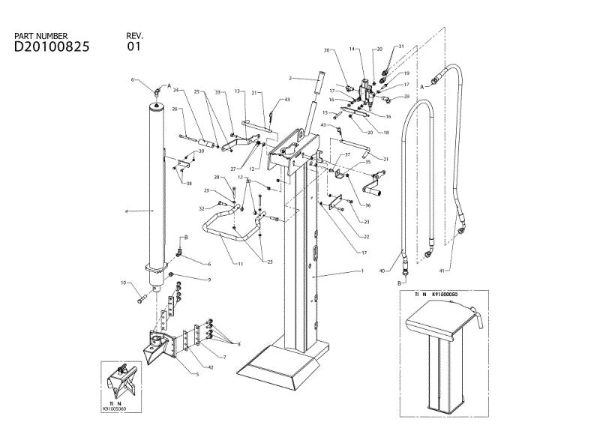 Beam assy SPL 910 PTO Log splitter