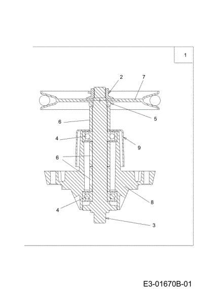 Blades support (2/2) KROSSER 105/17,5 H Cat. 2010 Garden tractor