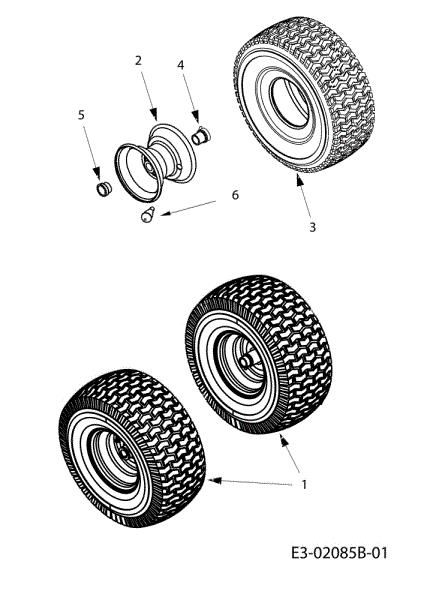 Front wheels KROSSER 105/17,5 H Cat. 2010 Garden tractor