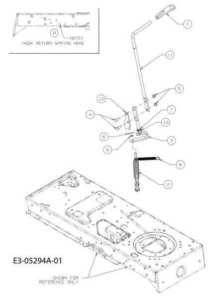 Levers (From SN AK239L2XXXX) KROSSER 105/22 H Cat. 2010 Garden tractor