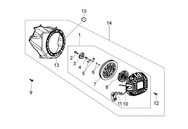 Ignition system MH 180RK (K700 H - SN T210) (EN709) Rotary tiller