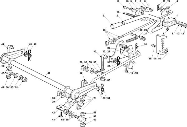 Cutting plate lifting OM 93C/13,5H Cat.2010 Garden tractor