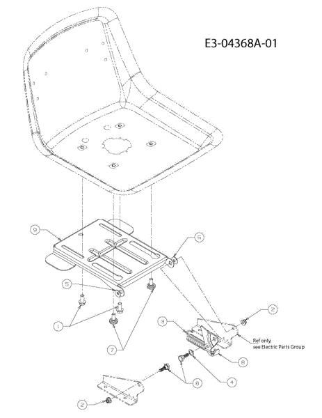Seat support KROSSER 92/13,5 T Cat.2010 Garden tractor