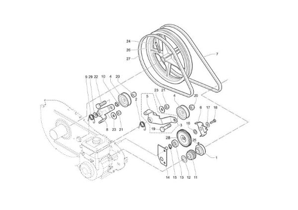 Gears MH 190R - MH 190RX (EN709) Rotary tiller