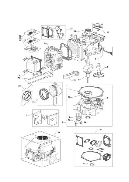 Motor assy OM 72C/12,5KM Cat.2011 Garden tractor