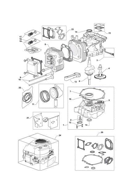 Motor assy OM 91PLUS/14,5K M Cat.2011 Garden tractor