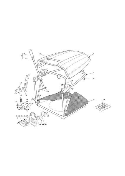Grassbag OM 93C/13,5H Cat.2011 Garden tractor