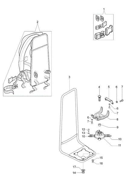 Frame SPARTA 440 BP (Euro2) Brushcutter