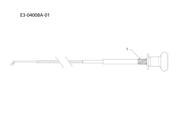 Starter cable KROSSER 92/15,5 H Cat.2011 Garden tractor
