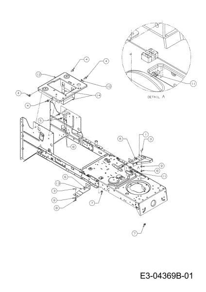 Frame KROSSER 92/13 T Cat.2012 Garden tractor