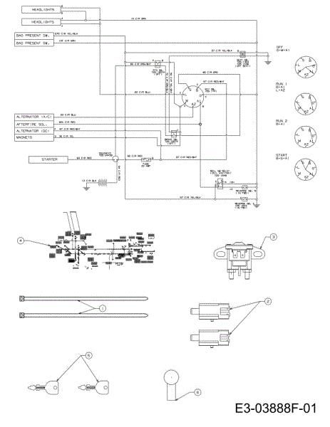 Electric diagram (1/2) KROSSER 92/13 T Cat.2012 Garden tractor