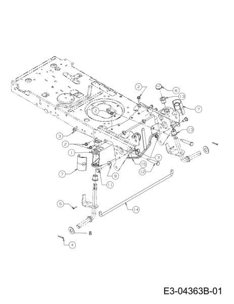 Front axle (1/2) TORNADO 108/18,5 H Cat.2012 Garden tractor