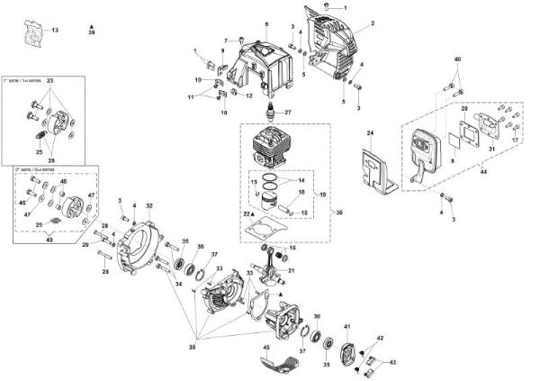 Motor assy HCS 280 XP Hedgetrimmer